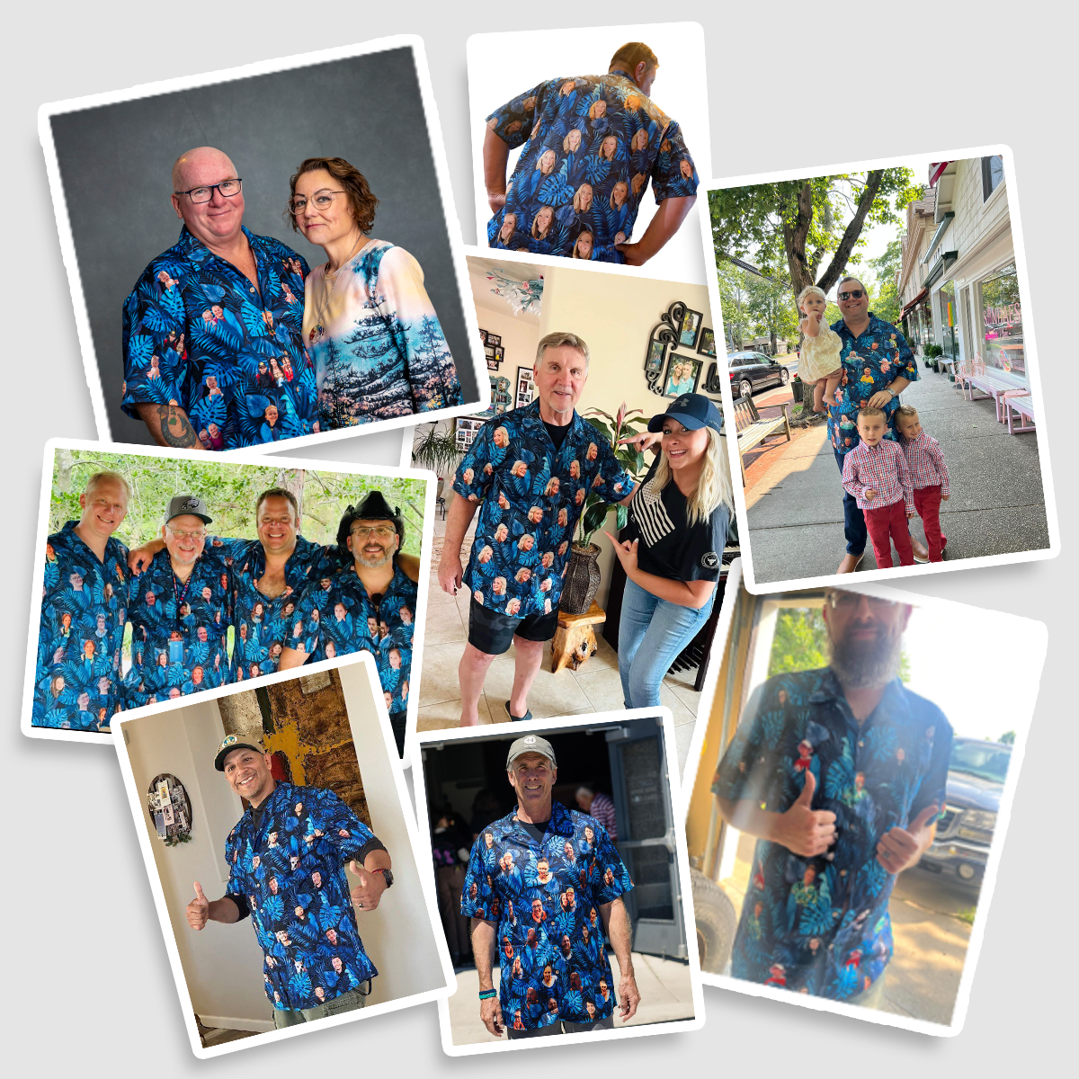 Create a unique style with Custom Hawaiian Shirts with Face. Add unlimited faces at no extra cost! Upload your photo, and we'll craft your unique shirt. Perfect for any occasion. Order now!
