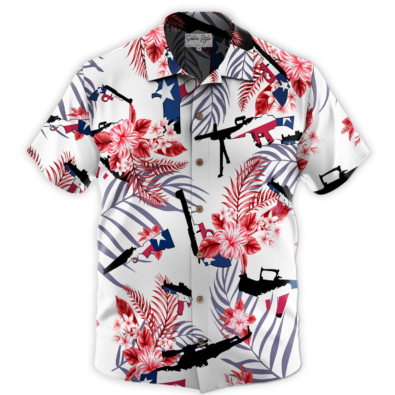 Custom name Hawaiian shirt - Texas Hawaii Shirt - Texas Gun Lover