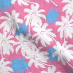 Adam Sandler Outfit Ideas - Pink & Blue Palm Tree Hawaiian Shirt