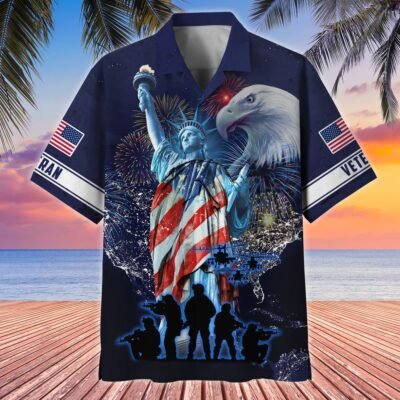 American Pride 4th Of July US Veteran Hawaii Shirt GS2412