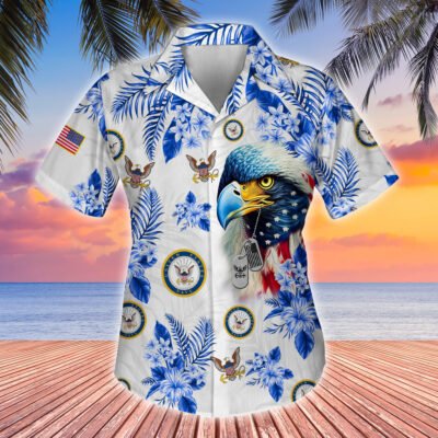Proudly Served Hawaii Shirt For Female Veteran GS2384 - Navy2