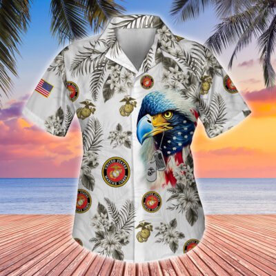Proudly Served Hawaii Shirt For Female Veteran GS2386 - Marine2