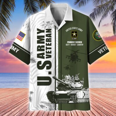 Proudly Served US Veterans Hawaii Shirt GS2455 - Navy