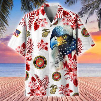 US Veterans Hawaii Shirt GS2370 - Marine