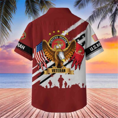 US Veterans Hawaii Shirt GS3384 - Marine