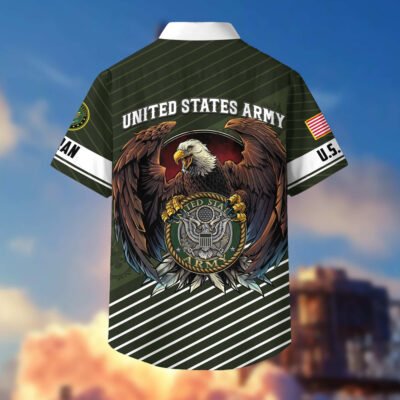 US Veterans Hawaiian Shirt GS3421 - Navy