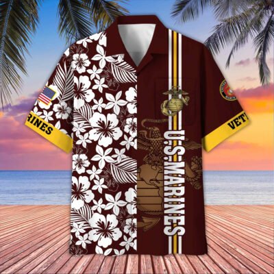 US Veterans Hawaiian Shirt GS3372 - Marine2
