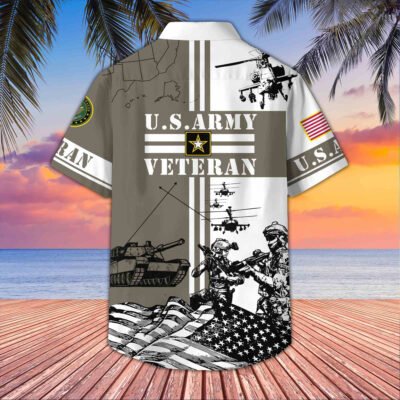 US Veterans Hawaiian Shirt GS3471 - Navy