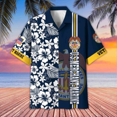 US Merchant Marine Hawaiian Shirt GS2406