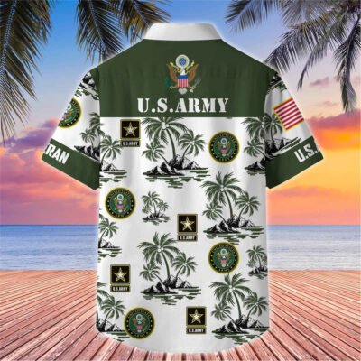 US Veterans Hawaiian Shirt GS3291 - Navy