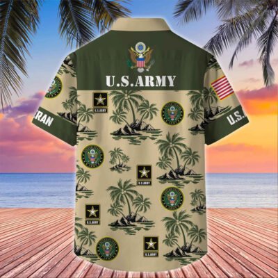 US Veterans Hawaiian Shirt GS3278 - Navy