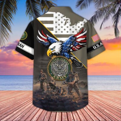 US Veterans Hawaiian Shirt GS3265 - Navy