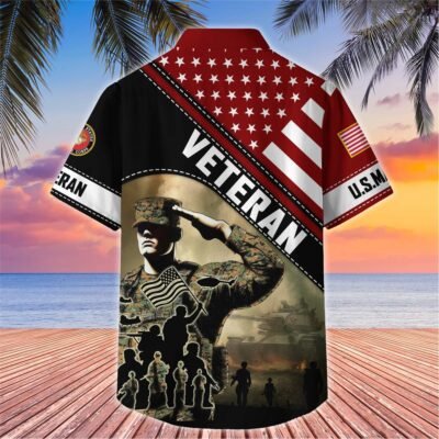 US Veterans Hawaiian Shirt GS3255 - Marine2