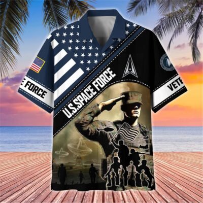 US Veterans Hawaiian Shirt GS3259 - Space Force