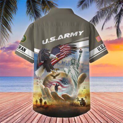 US Veterans Hawaiian Shirt GS3226 - Navy