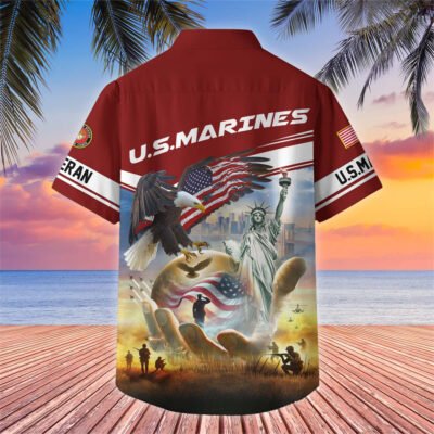 US Veterans Hawaiian Shirt GS3229 - Marine2