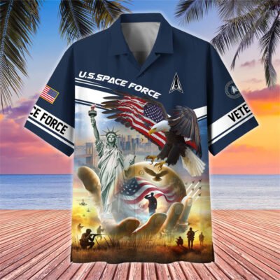 US Veterans Hawaiian Shirt GS3233 - Space Force