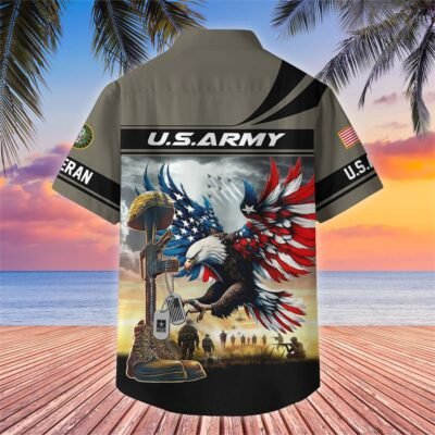 US Veterans Hawaiian Shirt GS3213 - Navy