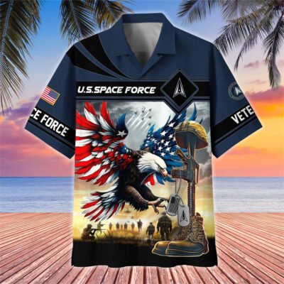 US Veterans Hawaiian Shirt GS3220 - Space Force