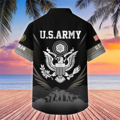 US Veterans Hawaiian Shirt GS3200 - Navy