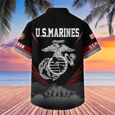 US Veterans Hawaiian Shirt GS3203 - Marine2