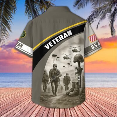 US Veterans Hawaiian Shirt GS3459 - Navy