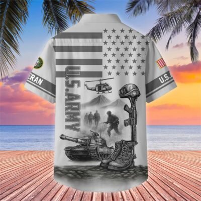 US Veterans Hawaiian Shirt GS3513 - Navy