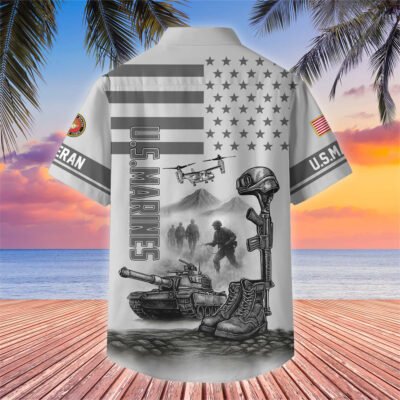US Veterans Hawaiian Shirt GS3515 - Marine