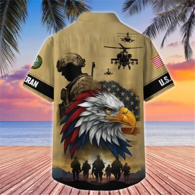 US Veterans Hawaiian Shirt GS3503 - Navy