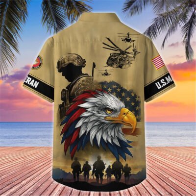 US Veterans Hawaiian Shirt GS3505 - Marine