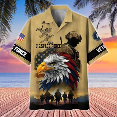 US Veterans Hawaiian Shirt GS3508 - Space Force