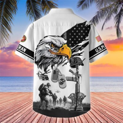 US Veterans Hawaiian Shirt GS3495 - Marine