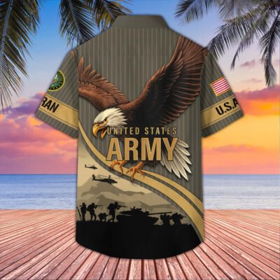 US Veterans Hawaiian Shirt GS3447 - Navy