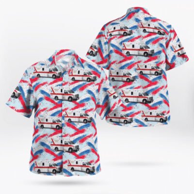 4Th Of July Hawaiian Shirts, 4th Of July Saranac Lake Volunteer Rescue Squad Hawaiian Shirt