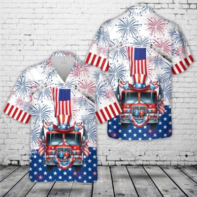 4Th Of July Hawaiian Shirts, 4Th Of July American Sexy Lips Hawaiian Shirt