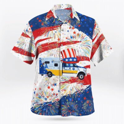 4Th Of July Hawaiian Shirts, 4Th Of July Buffalo Fire Department Edward Hawaiian Shirt