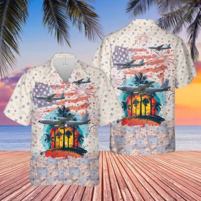4Th Of July Hawaiian Shirts, 4th Of July Butterflies Hawaiian Shirt, Hawaiian Beach Shirts For Men Women