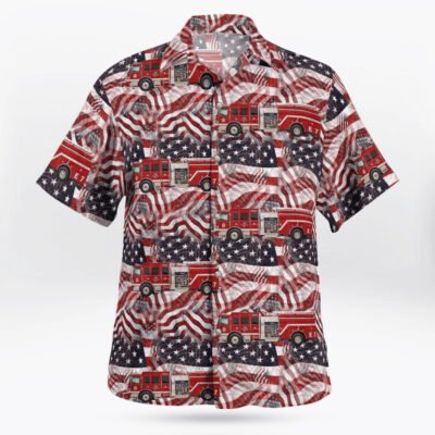 4Th Of July Hawaiian Shirts, North Carolina, Cool Springs Fire Department, 4Th Of July Hawaii Shirt