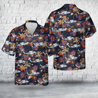 4Th Of July Hawaiian Shirts, Us Marine Corps Vmm-268 Mv-22B Osprey 4Th Of July Hawaiian Shirt, Military Aloha Shirts