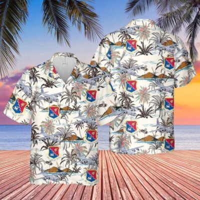 Air Force Hawaiian Shirt, Air National Guard 156th Wing, Lockheed C-130 Hercules Hawaiian Shirt, Airplane Hawaiian Shirt, Military Aloha Shirts