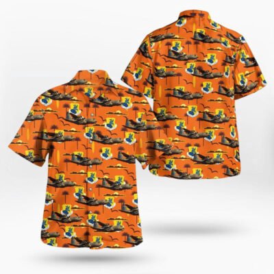 Air Force Hawaiian Shirt, Delaware Air National Guard 166th Airlift Wing C-130 Hercules Hawaiian Shirt, Airplane Hawaiian Shirt, Military Aloha Shirts