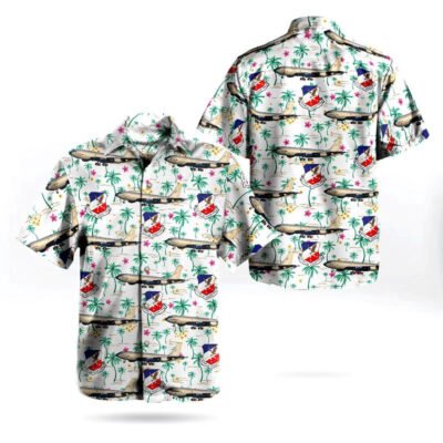 Air Force Hawaiian Shirt, Iowa Air National Guard 185th Air Refueling Wing Boeing KC-135R Stratrotanker Hawaiian Shirt, Airplane Hawaiian Shirt