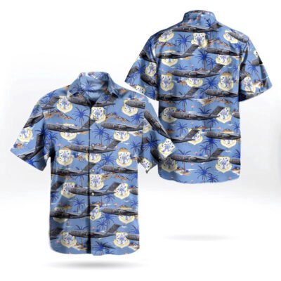 Air Force Hawaiian Shirt, Mississippi Air National Guard 172nd Airlift Wing Boeing C-17A Globemaster III Hawaiian Shirt, Airplane Hawaiian Shirt