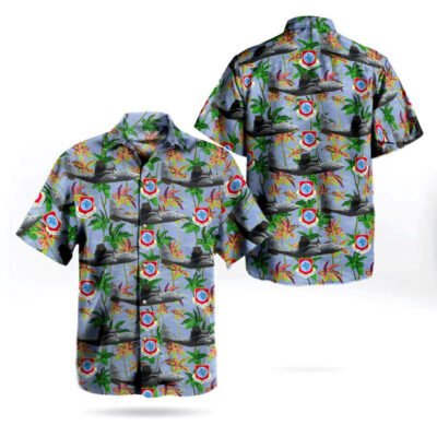 Air Force Hawaiian Shirt, Missouri Air National Guard 139th Airlift Wing Lockheed C-130H Hercules (L-382) Hawaiian Shirt, Airplane Hawaiian Shirt