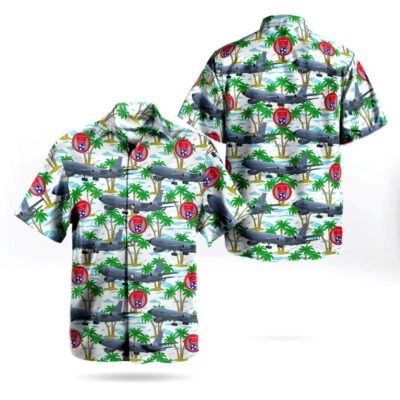 Air Force Hawaiian Shirt, Tennessee Air National Guard 134th Air Refueling Wing Boeing KC-135R Stratotanker Hawaiian Shirt, Airplane Hawaiian Shirt