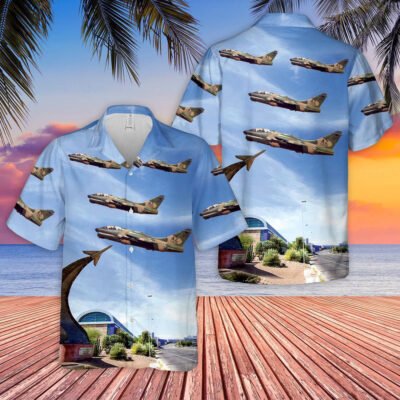 Air Force Hawaiian Shirt, USAF Arizona Air National Guard 152d Tactical Fighter Squadron A-7K Corsair II At Tucson Airport Hawaiian Shirt