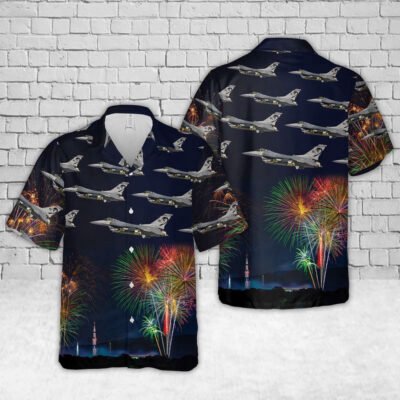Air Force Hawaiian Shirt, USAF F-16C Fighting Falcon Alabama Air National Guard Hawaiian Shirt, Airplane Hawaiian Shirt, Military Aloha Shirts