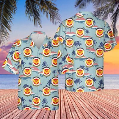 Air Force Hawaiian Shirt, USAF Ohio Air National Guard, Band of the Great Lakes, 555th Air Force Band Hawaiian Shirt, Airplane Hawaiian Shirt