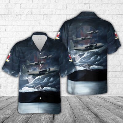 Air Force Hawaiian Shirt, US Air Force 1st Special Operations Squadron MC-130J Commando II Hawaiian Shirt, Airplane Hawaiian Shirt