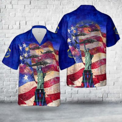 Air Force Hawaiian Shirt, US Air Force 33d Rescue Squadron HH-60 Pave Hawk, 4th Of July Hawaiian Shirt, Airplane Hawaiian Shirt, Military Aloha Shirts